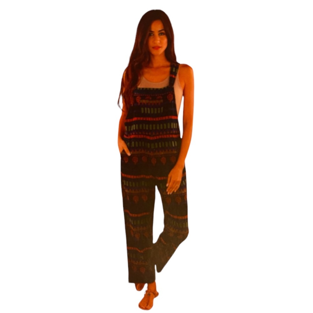 NWT.  Sacred Threads Overalls L/XL. BL/RD 2. 221246